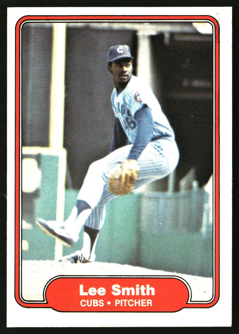 Lee Smith 1982 Fleer #603b HOF, RC