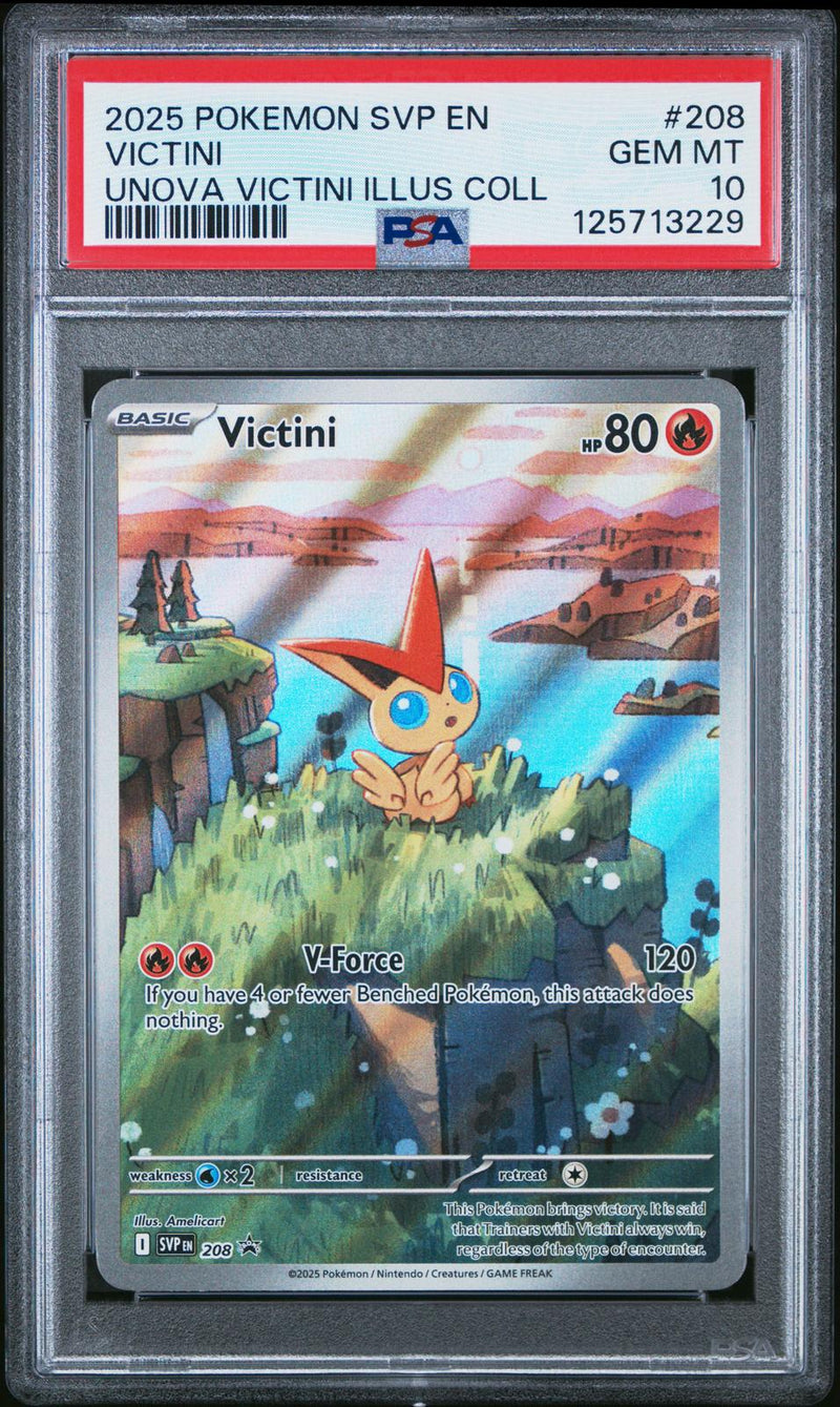 Victini #208 2025 Pokemon Svp En-Sv Black Star Promo PSA 10