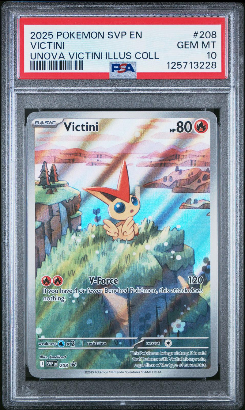 Victini #208 2025 Pokemon Svp En-Sv Black Star Promo PSA 10