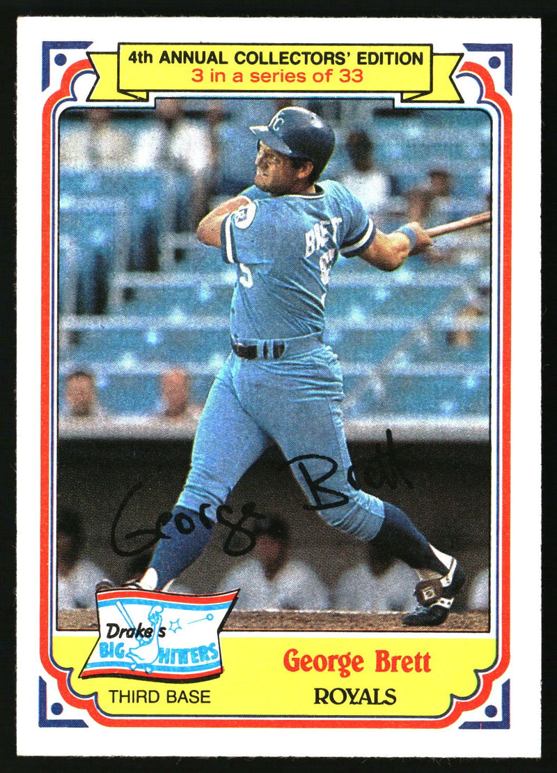 George Brett 1984 Topps Drake's Big Hitters #3