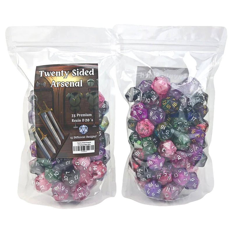 Twenty-Sided Arsenal: 75 Premium Resin D20s