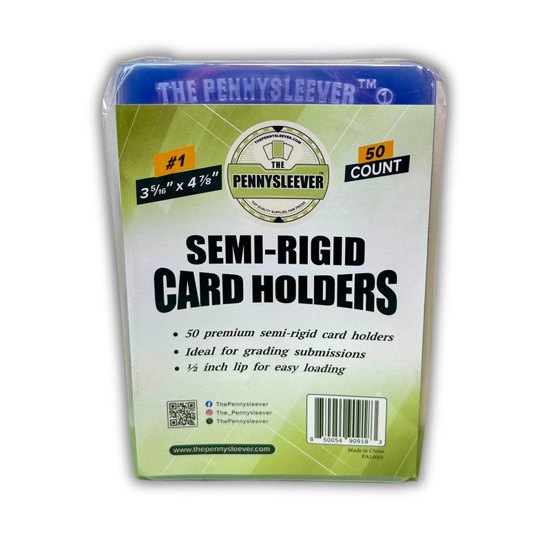 Semi-Rigid Card Holder #1 (3⁵⁄₁₆'' x 4⁷⁄₈'') (50 count) - The PennySleever