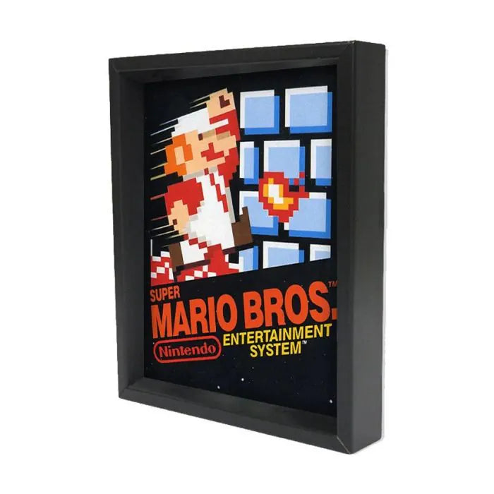 Super Mario - NES Super Mario Bros (8"x10" Lenticular Shadow Box)