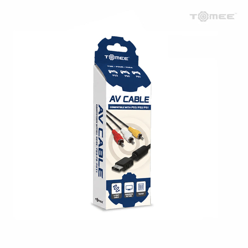 AV Cable For: PS1® / PS2® / PS3®