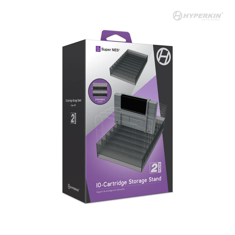 Hyperkin 10-Cartridge Storage Stand (2 Pack) For: Super NES®