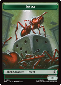 Soldier // Insect Double-Sided Token [Marvel Super Heroes Tokens]
