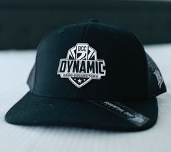 Dynamic Card Collectors Trucker Hat Snapback Black w/ Black Logo