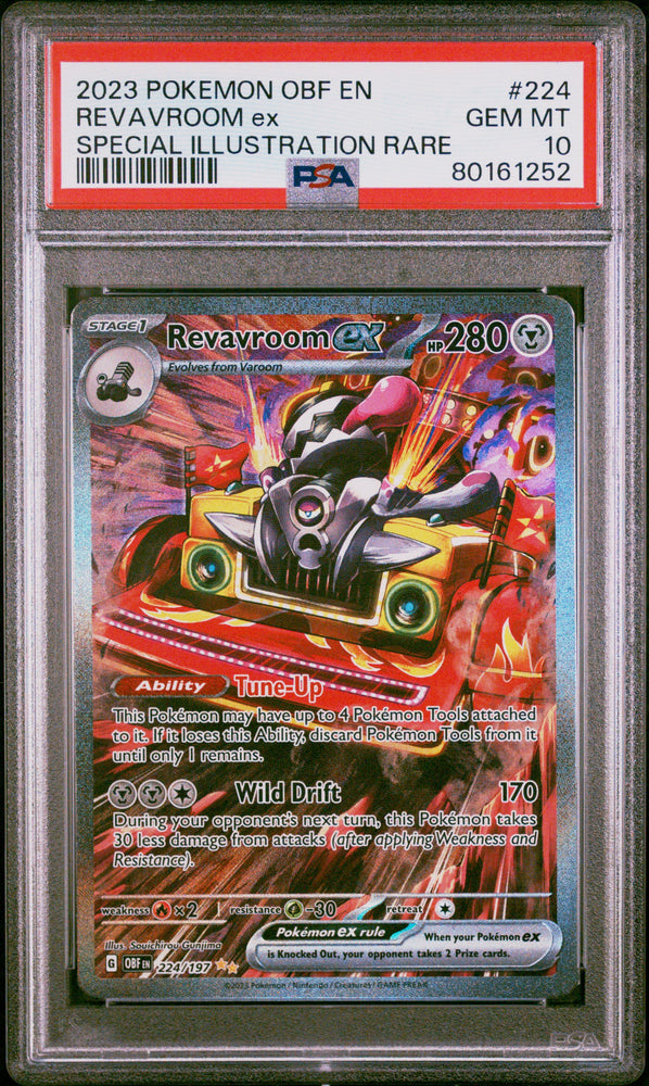 2023 Pokemon Obsidian Flames #224 Revavroom Ex SIR PSA 10