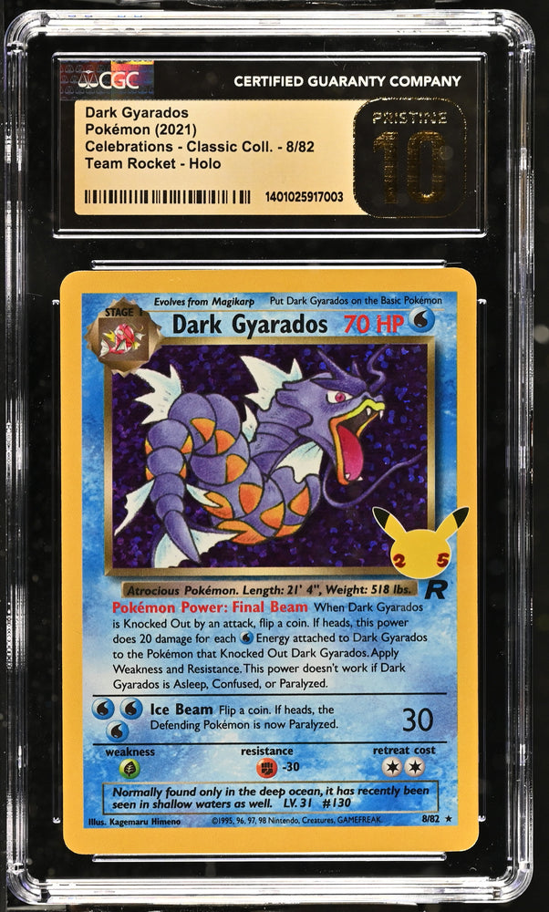 2021 Celebrations - Classic Collection #8/82 Dark Gyarados CGC 10