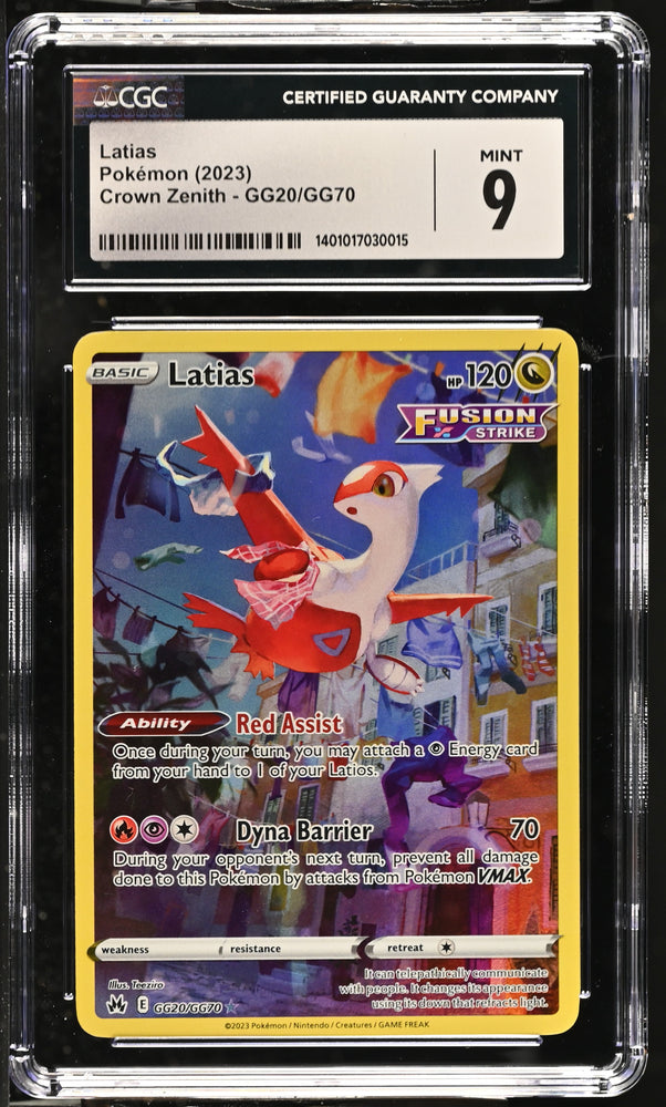 2023 Crown Zenith #GG20/GG70 Latias CGC 9