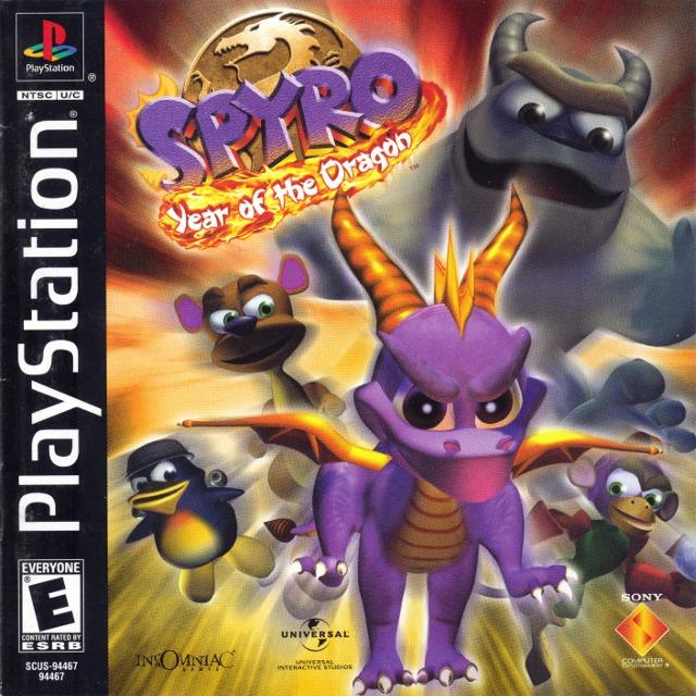Spyro Year of the Dragon for Playstation