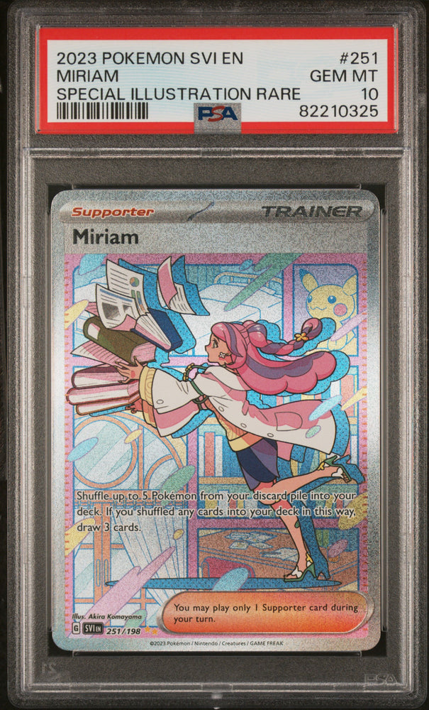 2023 Pokemon Scarlet & Violet #251 Miriam Special Illustration Rare PSA 10