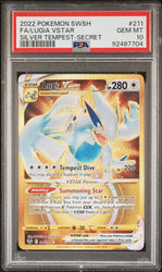 2022 Pokemon Sword & Shield Silver Tempest #211 Lugia Vstar Secret PSA 10