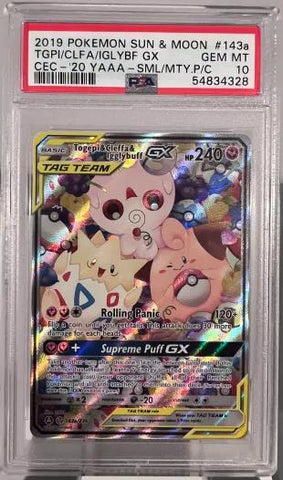 2019 Pokemon Sun & Moon Cosmic Eclipse #143a Tgpi/Clfa/Iglybf Gx PSA 10