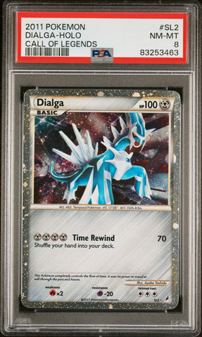 2011 Pokemon Call Of Legends #SL2 Dialga-Holo Call Of Legends PSA 8