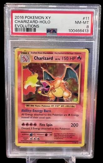 2016 Pokemon Xy Evolutions #11 Charizard-Holo Evolutions PSA 8