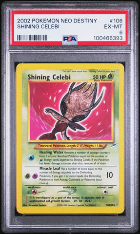 2002 Pokemon Neo Destiny #106 Shining Celebi PSA 6