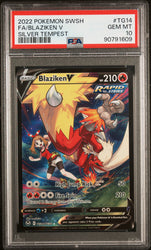 2022 Pokemon Sword & Shield Silver Tempest #TG14 Blaziken V PSA 10