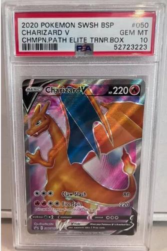 2020 Pokemon Swsh Black Star Promo #050 Charizard V PSA 10