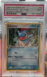 2005 Pokemon Ex Unseen Forces #38 Croconaw-Rev.Foil Unseen Forces PSA 9