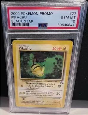 2000 Pokemon Promo Black Star #27 Pikachu Black Star PSA 10