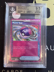 2024 Pokemon Scarlet and Violet Temporal Forces #153 Master Ball ACE BGS 9.5