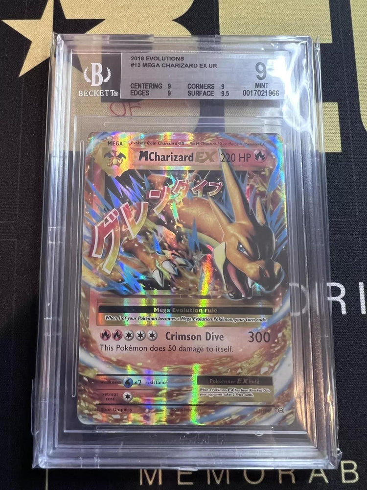 2016 Pokemon Evolutions #13 Mega Charizard EX UR BGS 9.0