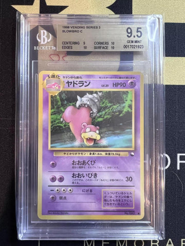 1998 Pokemon Vending Series 3 #NNO Slowbro C BGS 9.5