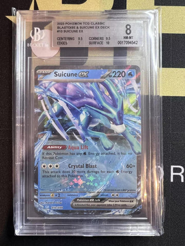 2023 Pokemon Trading Card Game Classic #010/034 Suicune ex BGS 8