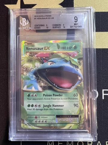 2016 Pokemon Evolutions #1 Venusaur EX UR BGS 9.0