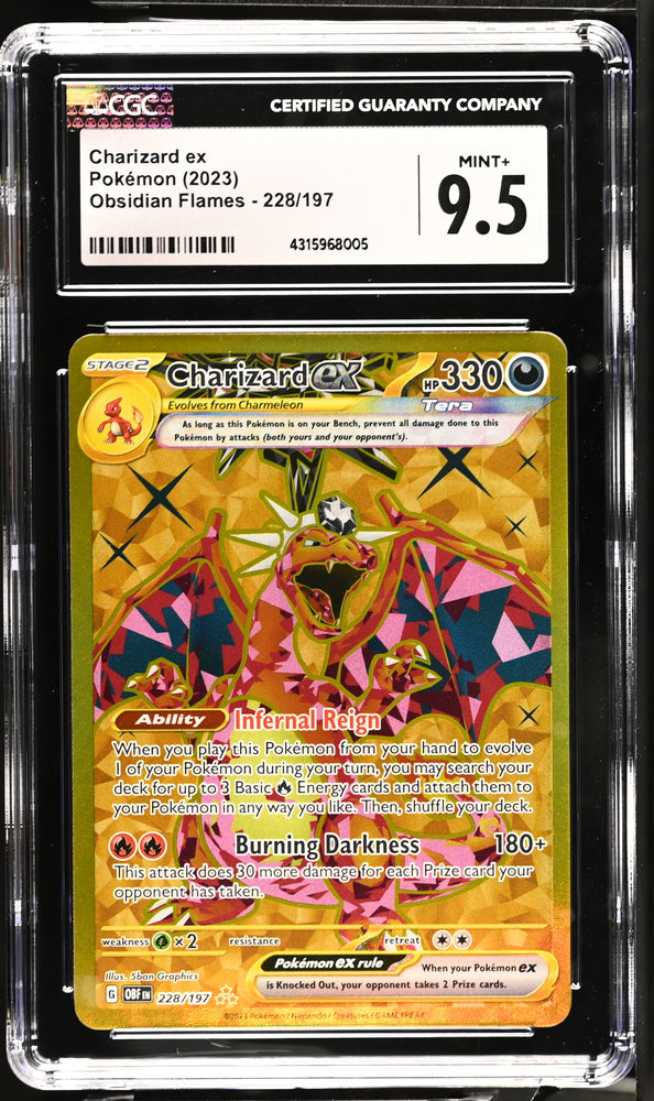 2023 Obsidian Flames #228/197 Charizard ex CGC 9.5