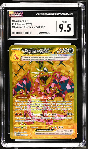 2023 Obsidian Flames #228/197 Charizard ex CGC 9.5