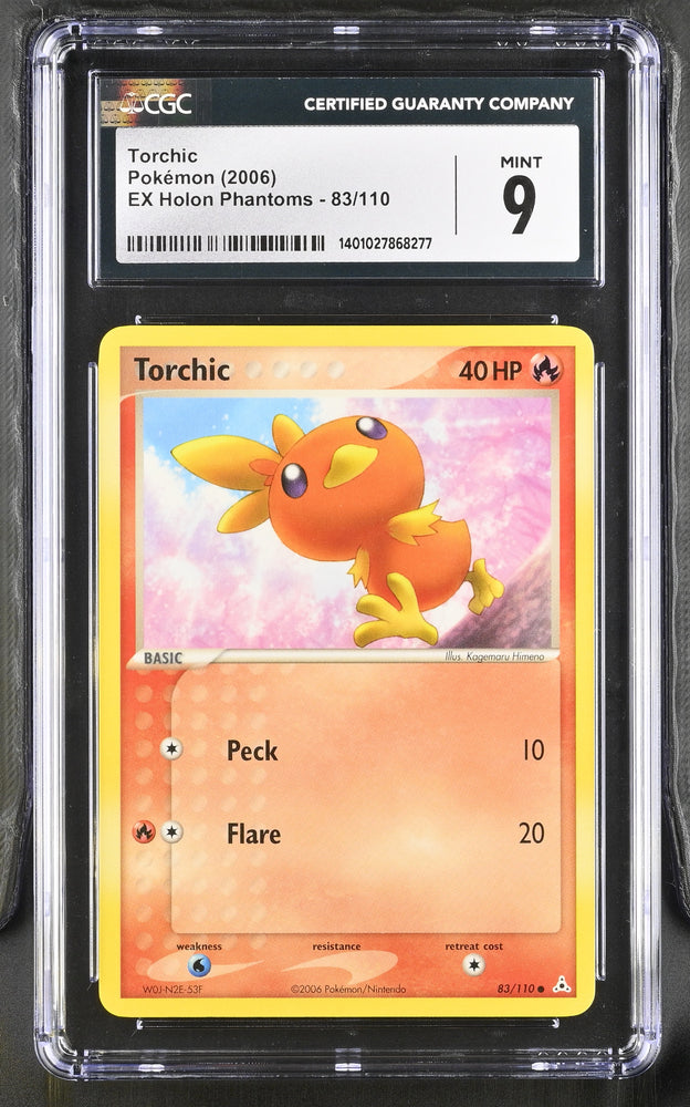 2006 EX Holon Phantoms #83/110 Torchic CGC 9