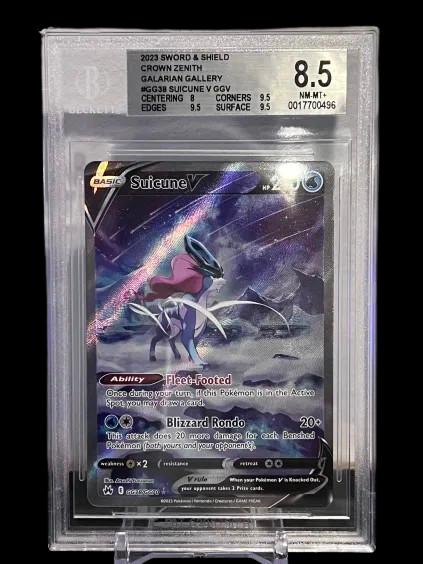 Suicune V #GG38 2023 Pokemon Sword and Shield Crown Zenith BGS 8.5