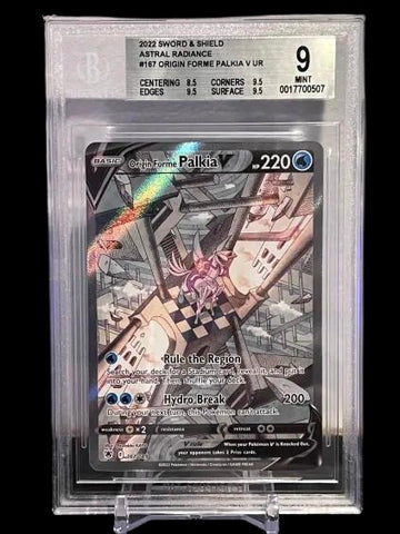 Origin Forme Palkia V #167 2022 Pokemon Sword and Shield Astral Radiance BGS 9