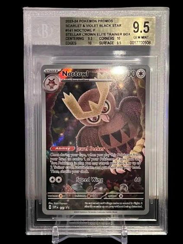 Noctowl #141 2023-24 Pokemon Scarlet and Violet Black Star Promos BGS 9.5