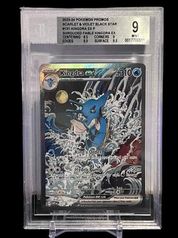 Kingdra ex #131 2023-24 Pokemon Scarlet and Violet Black Star Promos BGS 9