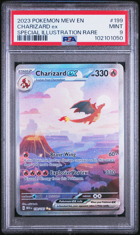 Charizard Ex #199 2023 Pokemon Mew En-151 PSA 9