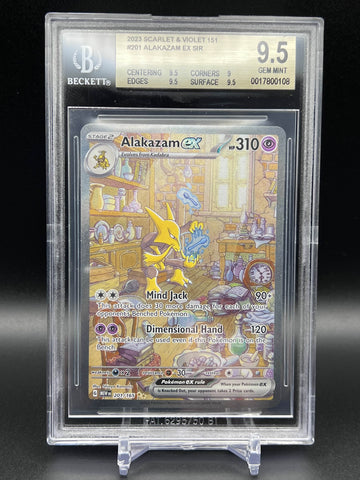 Alakazam ex SIR #201 2023 Pokemon Scarlet and Violet 151 BGS 9.5