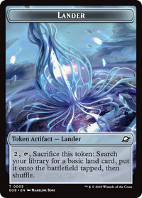 Robot // Lander (0005) Double-Sided Token [Edge of Eternities Tokens]
