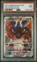 Fa/Lucario Vstar #291 2023 Pokemon Swsh Black Star Promo PSA 9 Crown Zenith Etb
