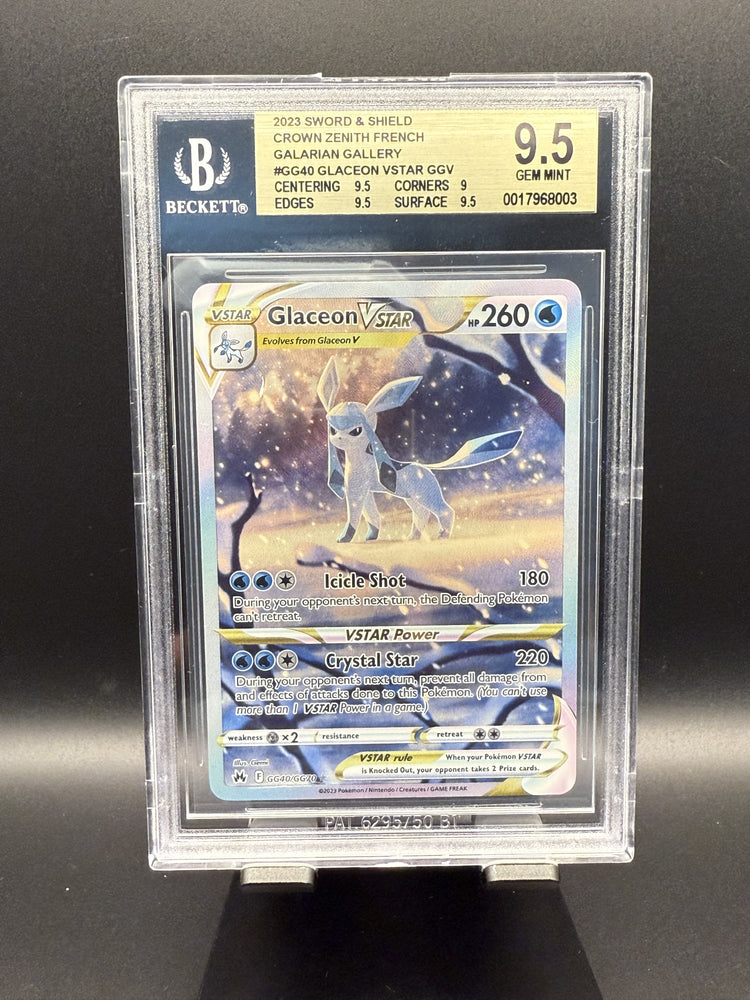 Glaceon VSTAR GGV #GG40 2023 Pokemon Crown Zenith Galarian Gallery BGS 9.5