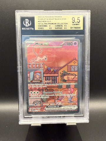 Mew EX P (151 UPC) #053 Pokemon Black Star Promos BGS 9.5