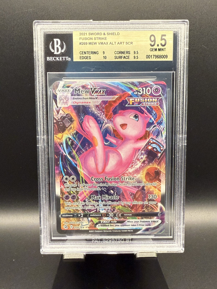 Mew VMAX ALT ART SCR #269 2021 Pokemon Sword and Shield Fusion Strike BGS 9.5