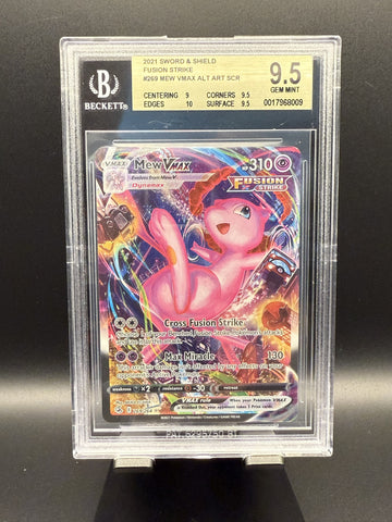 Mew VMAX ALT ART SCR #269 2021 Pokemon Sword and Shield Fusion Strike BGS 9.5
