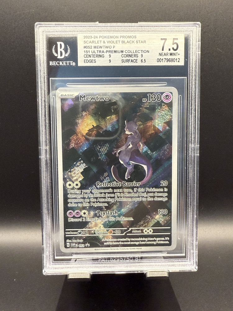 Mewtwo P (151 UPC) #052 2023-24 Pokemon Black Star Promos BGS 7.5