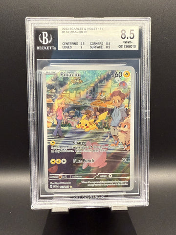 Pikachu IR #173 2023 Pokemon Scarlet and Violet 151 BGS 8.5