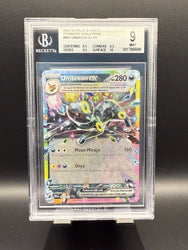 Umbreon ex RR #060 2025 Pokemon Scarlet and Violet Prismatic Evolutions BGS 9.0