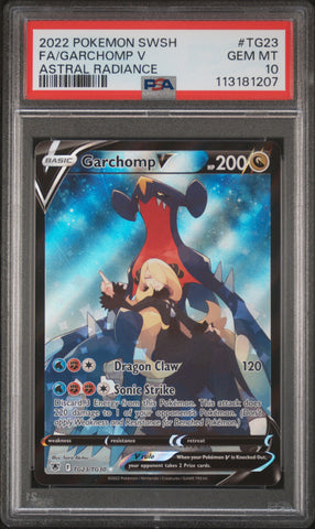 Garchomp V #TG23 2022 Pokemon Astral Radiance PSA 10