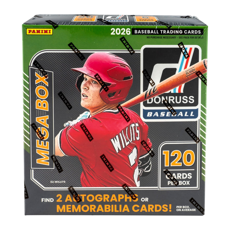 2026 Panini Donruss Baseball Trading Cards Mega Box